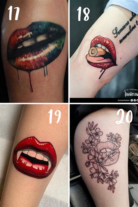 tattoo of kissing lips